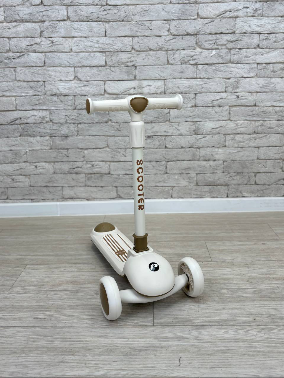 Самокат дитячий JR3-126-BRN Mini з музикою і світлом, колеса PU, фото 1