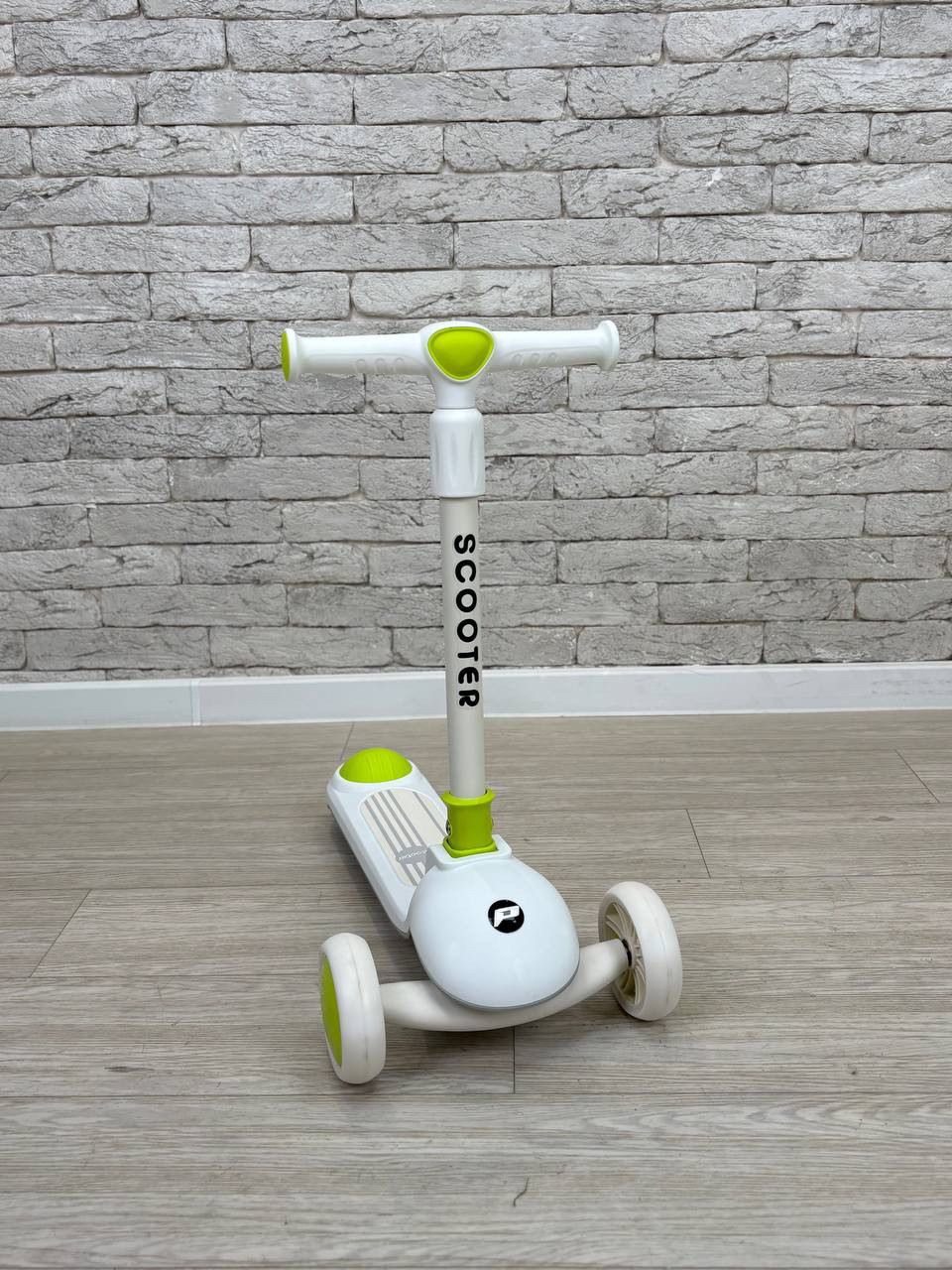 Самокат дитячий JR3-126-GR Mini з музикою і світлом, колеса PU, фото 1