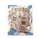 Висічки Наклейки Карточки 44шт NKL177, фото 2