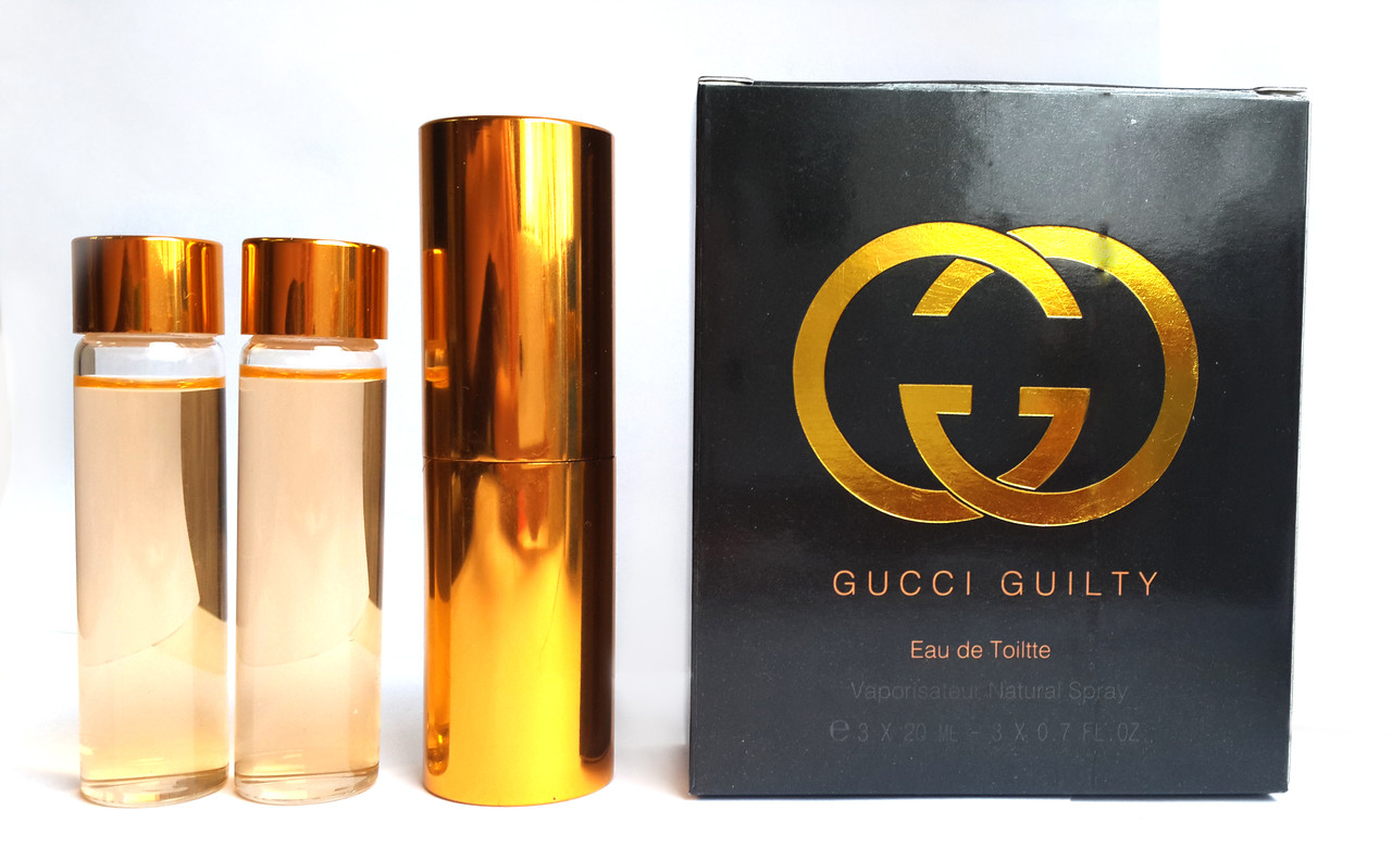 Мини парфюм Gucci Guilty (Гуччи Гилти) + 2 запаски, 3*15 мл. - фото 1 - id-p32128833