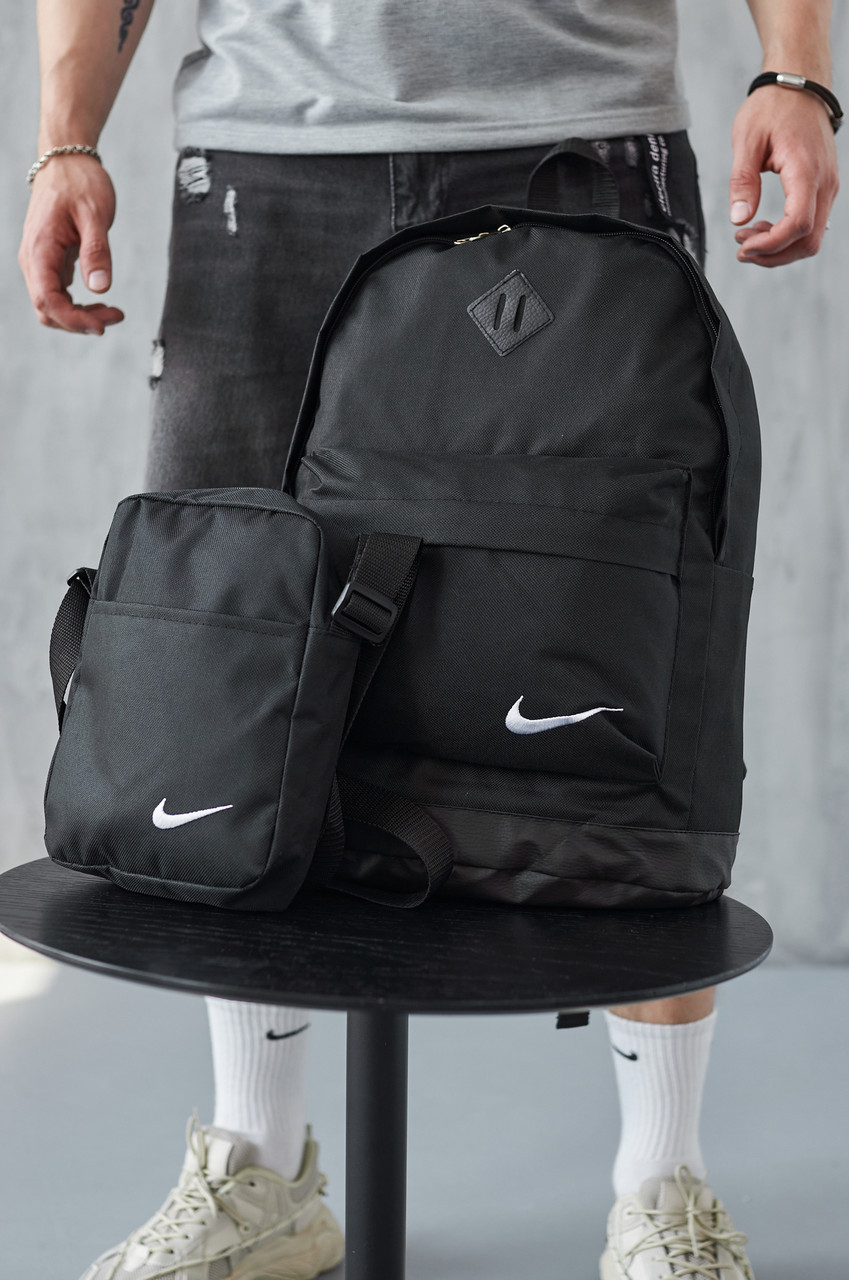 Рюкзак спортивний Nike барсетка комплект чоловічий найк портфель сумка Найк через плече, фото 1