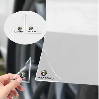 Куточки накладки на двері автомобіля Alfa Romeo для захисту від сколів, подряпин та вм'ятин