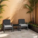 Набір меблів із ротанга Granada сірого кольору, фото 6