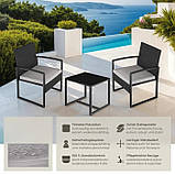 Набір меблів із ротанга Granada сірого кольору, фото 7