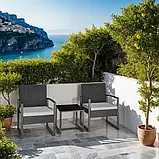 Набір меблів із ротанга Granada сірого кольору, фото 10