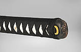 Самурайський меч Катана DRAGON DAMASK KATANA на підставці в подарунковому кейсі, фото 7