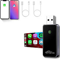 Адаптер Essager USB-A CarPlay iPhone, Plug&Play, бездротове підключення