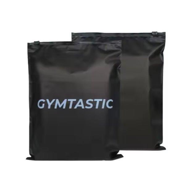 Матовий чорний SLIDER пакет 25x30 см Пакети із замком бігунком у чорному кольорі Брендування продукції, фото 1