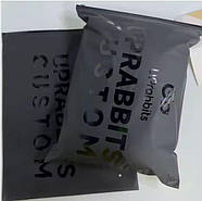 Матовий чорний SLIDER пакет 25x30 см Пакети із замком бігунком у чорному кольорі Брендування продукції, фото 4