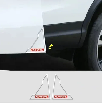 Куточки накладки на двері автомобіля Haval для захисту від сколів, подряпин та вм'ятин