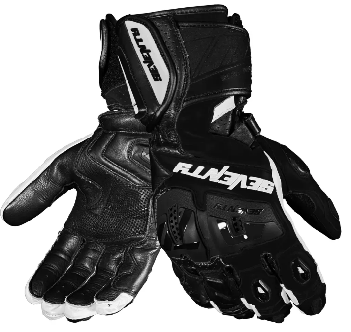 Моторукавички Seventy R24 PISTA Black White L