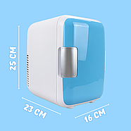 Портативний міні-холодильник на 4 літри з магнітними дверцятами і полицями 12В 48Вт, фото 10