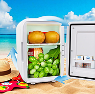 Портативний міні-холодильник на 4 літри з магнітними дверцятами і полицями 12В 48Вт, фото 4