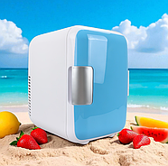 Портативний міні-холодильник на 4 літри з магнітними дверцятами і полицями 12В 48Вт, фото 5