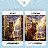 Картина за номерами Котик у космосі. Тварини 40*50 см Орігамі LW 3300, фото 3