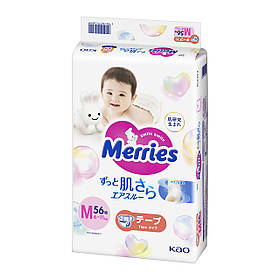 Підгузки дитячі MERRIES, M (6-11 кг) 56 шт