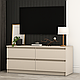 Стильна тв тумба під телевізор плазму 120 см з шухлядами без ручок у стилі модерн у вітальню зал Нео Мебель Стар, фото 2