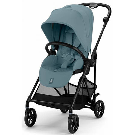 Прогулянкова коляска Cybex Melio Carbon Stormy Blue, фото 1