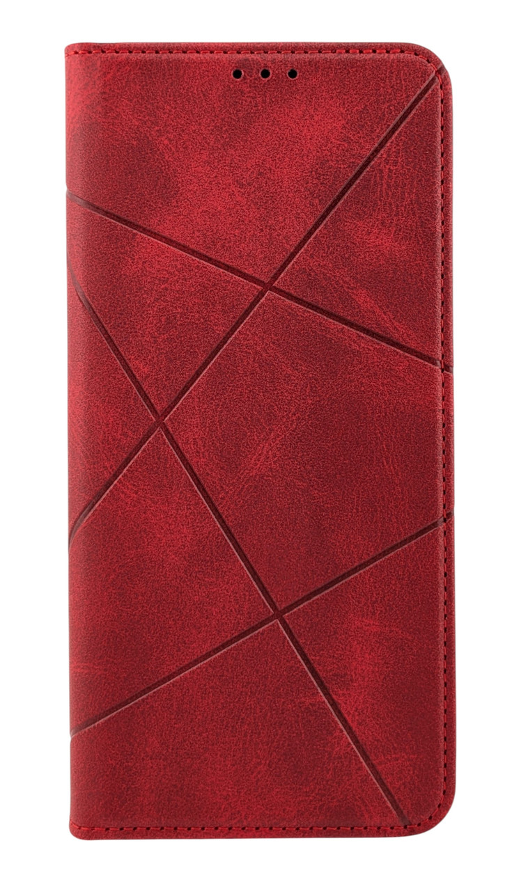 Чохол книжка Business Leather для Samsung Galaxy A16 / A165 на магніті з підставкою червоний - фото 1 - id-p2683743912