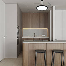 Люстра-вентилятор чорна з пультом 40W 47см (94-3043 (42) BK), фото 3