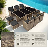 Високоякісний комплект із ротангу New York, світло-коричневий колір (натуральний), фото 3