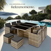 Високоякісний комплект із ротангу New York, світло-коричневий колір (натуральний)