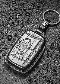 Шкіряний чохол для ключа Land Rover зі шкіри крокодила TM-892