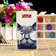 Чехол накладка с картинкой (силикон) для LG L7 p700 p705 Кот в очках