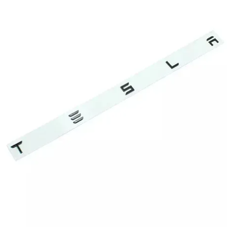 Емблема напис TESLA (Сіра з Чорним) 476х20 мм (на скотчі), фото 1