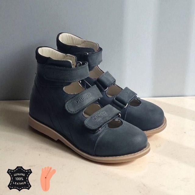 Шкіряні дитячі антиварусні туфлі без супінатора, 30 розмір / Черевики для дитини з натуральної шкіри, фото 1