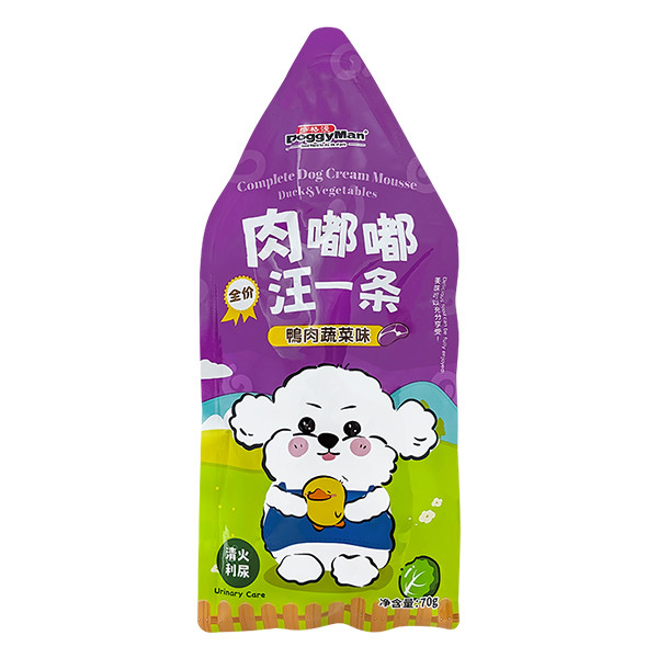 Doggyman Cream Mousse Duck&Vegetables ДОГГІМЕН КАЧКА З ОВОЧАМИ мус повнораціонний беззерновий вологий корм для собак і цуценят,, фото 1