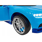 Дитяча акумуляторна машинка Bugatti Chiron Синя, фото 6