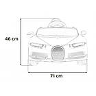 Дитяча акумуляторна машинка Bugatti Chiron Синя, фото 8