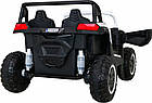Дитяча акумуляторна машинка Баггі Strong Racing ATV для 2 дітей Біла, фото 5