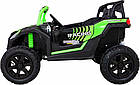 Дитяча акумуляторна машинка Баггі Strong Racing ATV для 2 дітей Зелена, фото 2