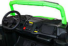 Дитяча акумуляторна машинка Баггі Strong Racing ATV для 2 дітей Зелена, фото 3