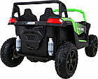 Дитяча акумуляторна машинка Баггі Strong Racing ATV для 2 дітей Зелена, фото 9
