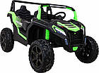 Дитяча акумуляторна машинка Баггі Strong Racing ATV для 2 дітей Зелена, фото 10