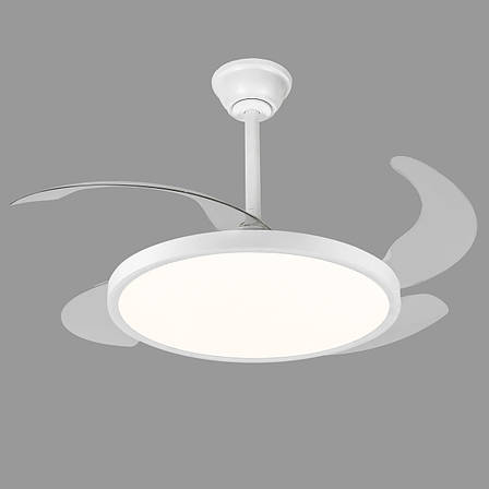 Люстра-вентилятор біла з пультом 40W 47см (94-3043 (42) WH), фото 1