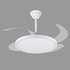 Люстра-вентилятор біла з пультом 40W 47см (94-3043 (42) WH), фото 5