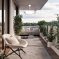 Люстра-вентилятор біла з пультом 40W 47см (94-3043 (42) WH), фото 2