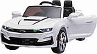 Дитяча акумуляторна машинка Chevrolet Camaro 2SS Біла, фото 2