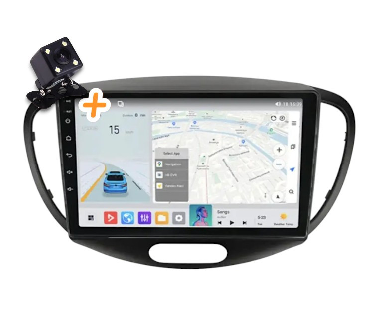 Магнітола для Hyundai I10 2007-2013 на Android | Сенсорний екран, GPS, Bluetooth, камера заднього виду, фото 1