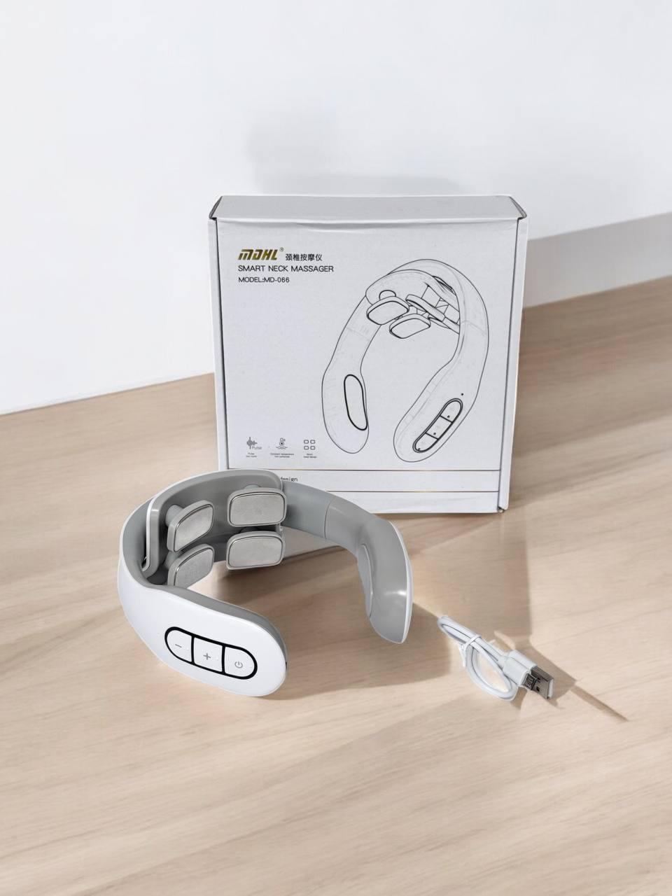 РОЗПРОДАЖ Масажер для шиї імпульсний MD-066, фото 1
