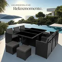 Меблі з ротанга New York чорного кольору