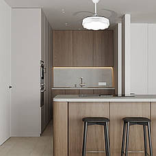 Люстра-вентилятор біла з пультом 80W 48см (94-3069 (48) WH), фото 3