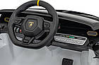 Дитяча акумуляторна машинка Lamborghini Invencible Біла, фото 6