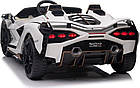 Дитяча акумуляторна машинка Lamborghini SIAN Біла, фото 5