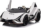 Дитяча акумуляторна машинка Lamborghini SIAN Біла, фото 7