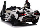Дитяча акумуляторна машинка Lamborghini SIAN Біла, фото 8